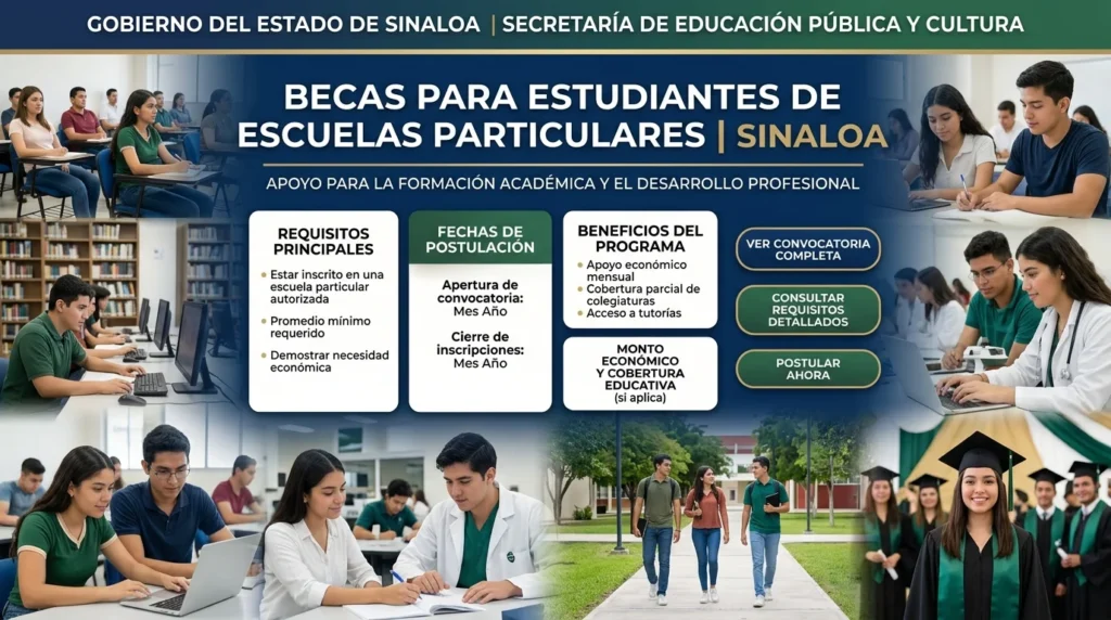 Becas para estudiantes de escuelas particulares | Sinaloa
