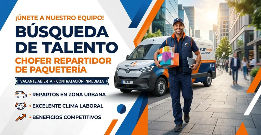 Chofer repartidor de paquetería